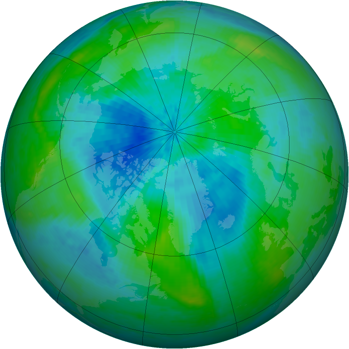 Arctic ozone map for 08 September 2002